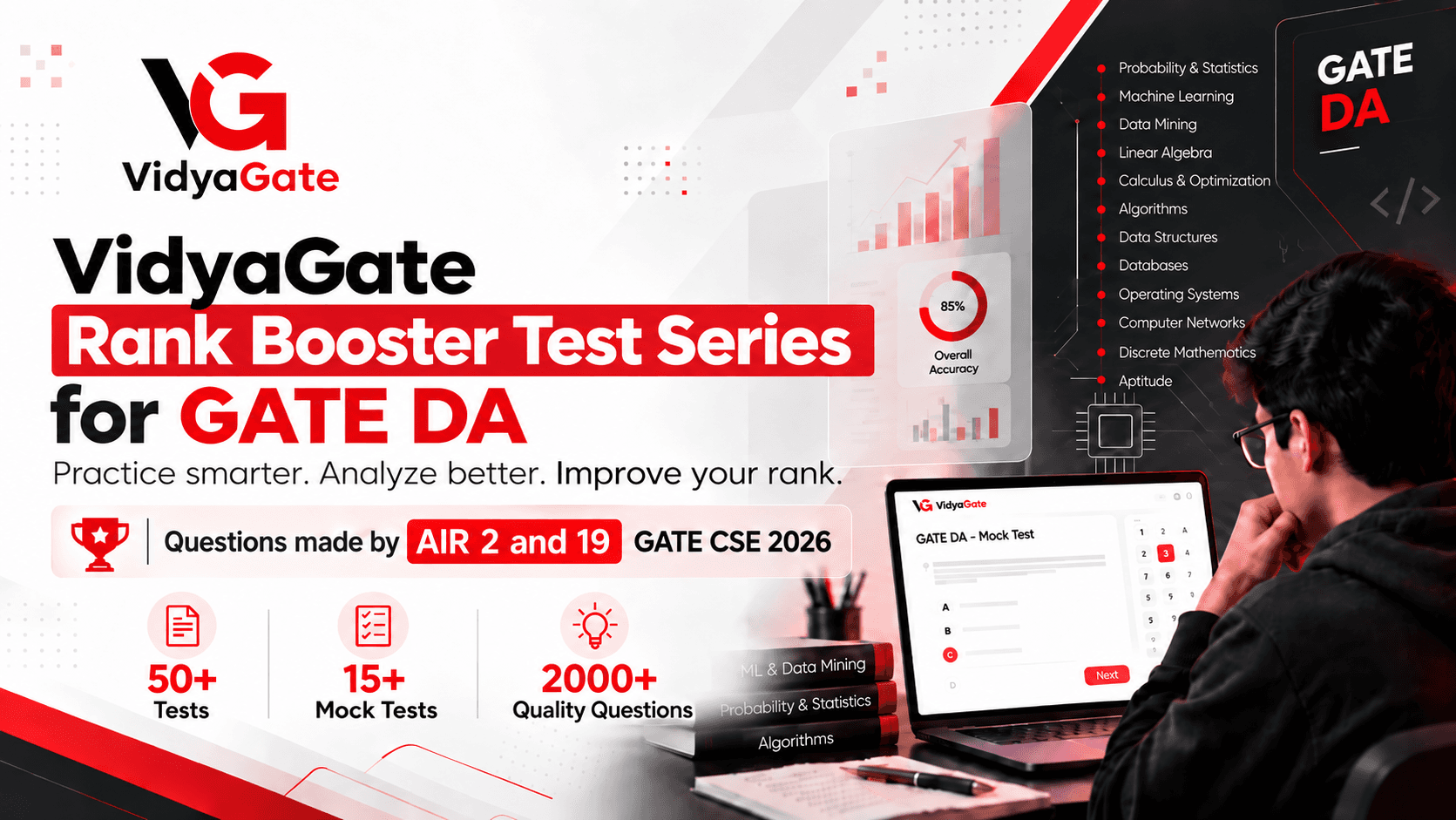 Vidyagate Rank Booster Test Series for GATE DA